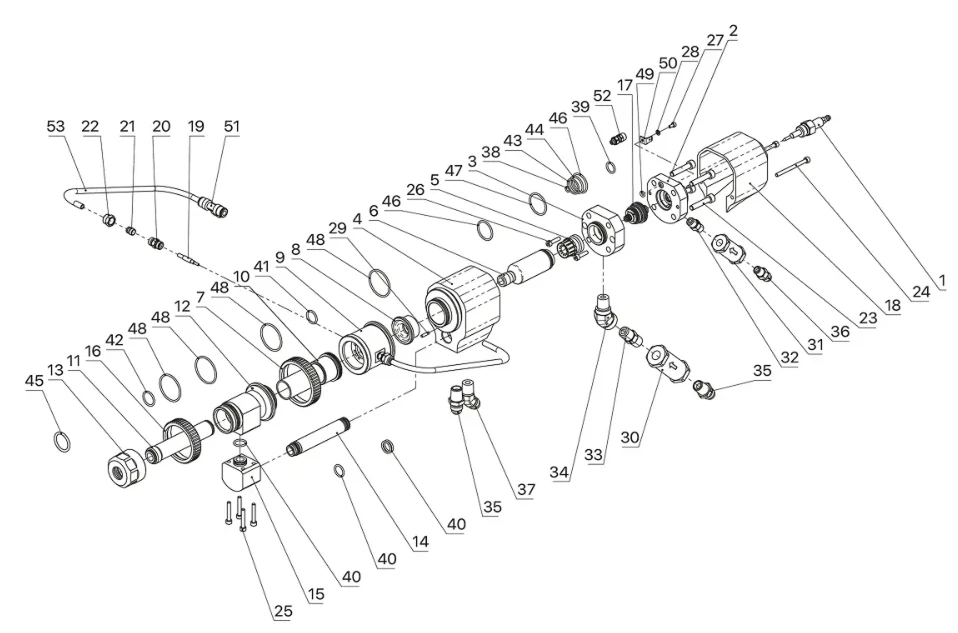 GST Et-Gun HVOF spray gun spare parts