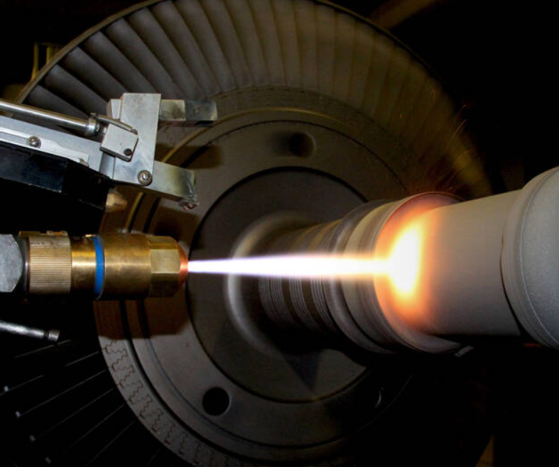 HVOF spraying shaft repair