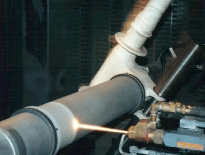 HVOF spraying of aircraft landing gear