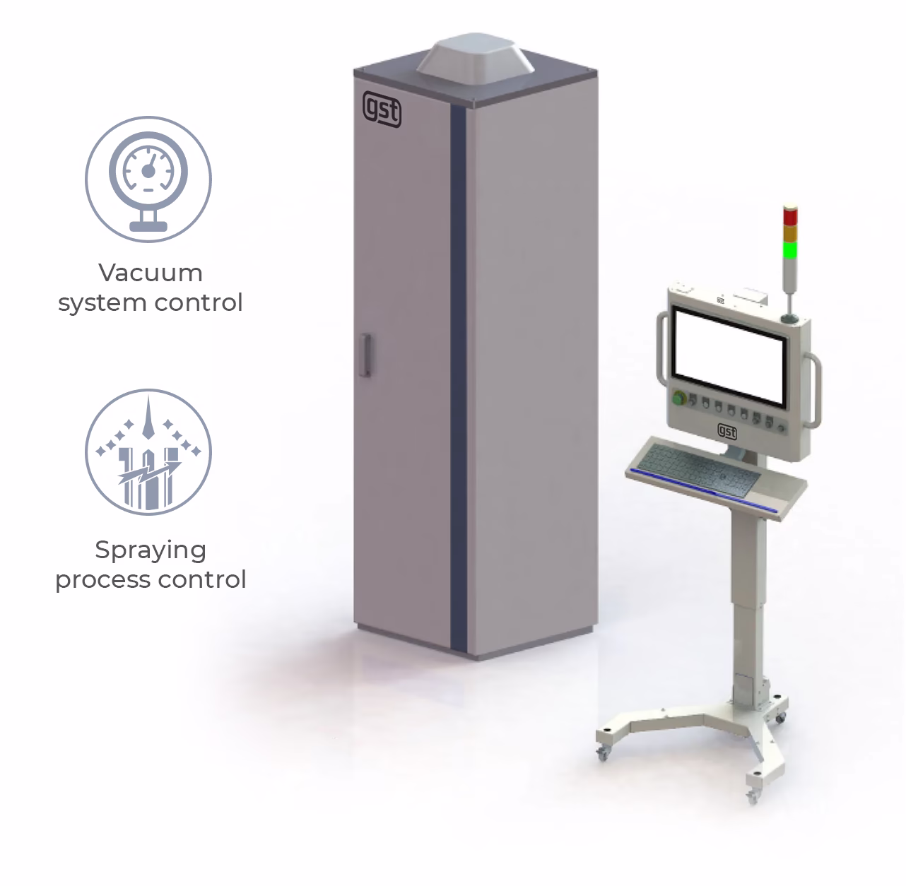 VPS 3000 process control center for vacuum plasma spray equipment