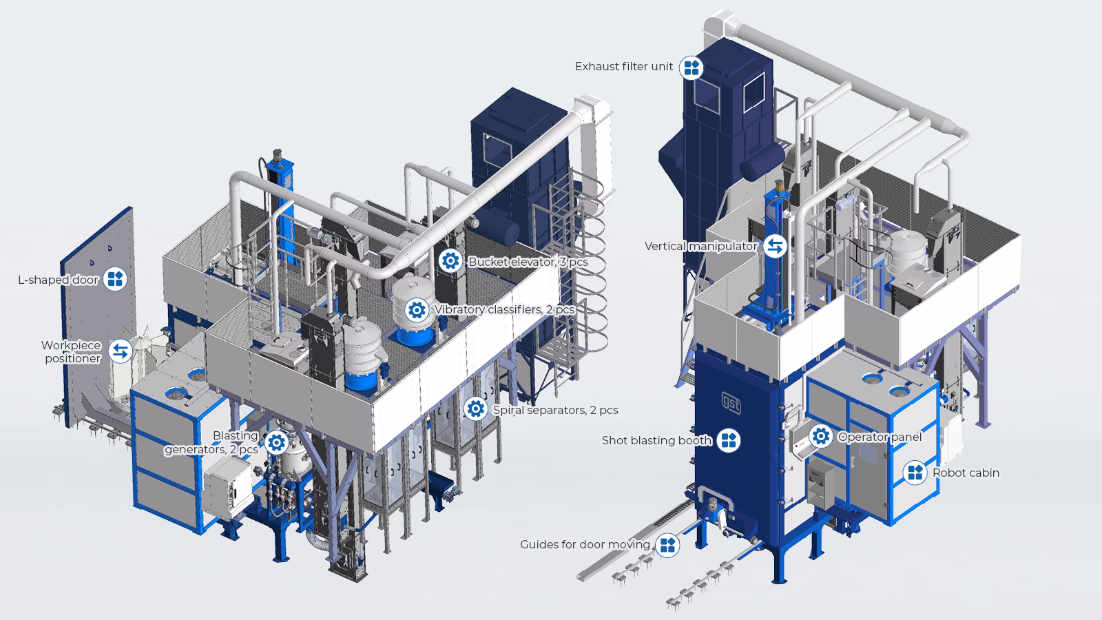 SPR 8X2500 Machine Components