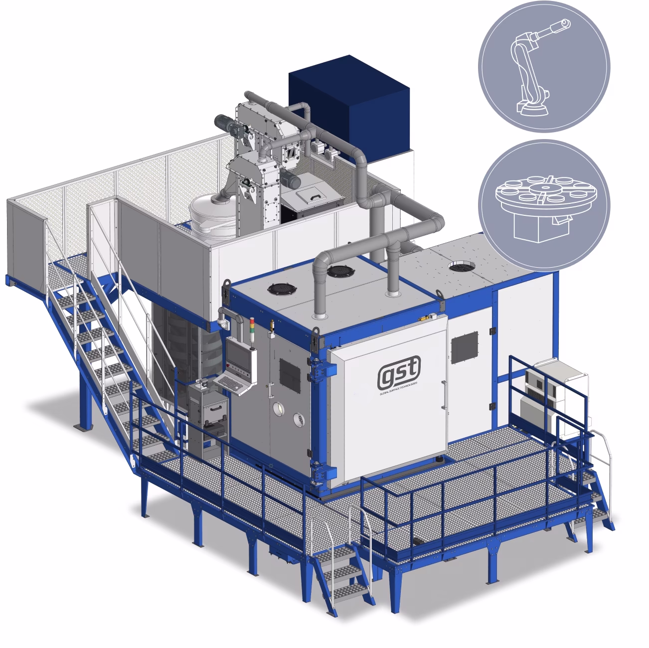GST SPR C8 Robotic Shot Peening Machine