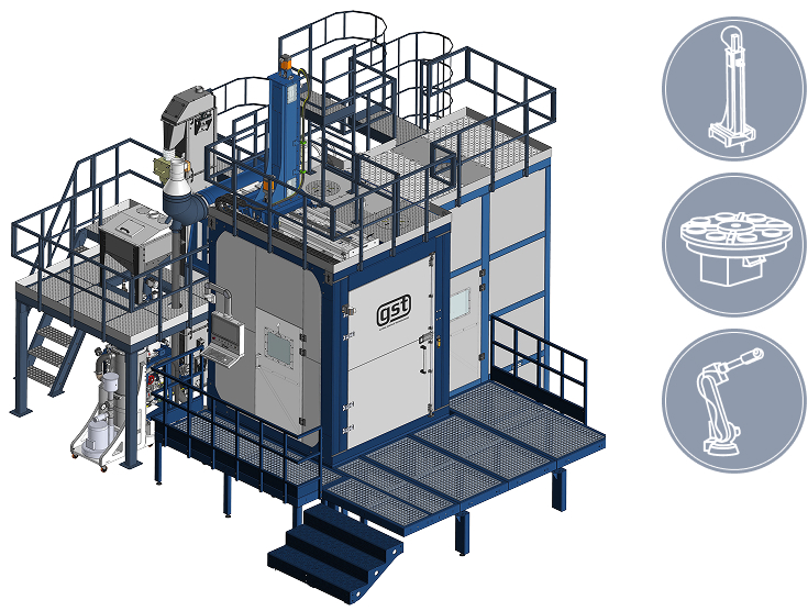 GST RB 1X10 Robotic Blasting Machine