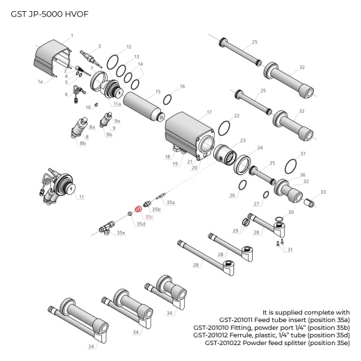 GST-201013 Nut, 1/4" tube