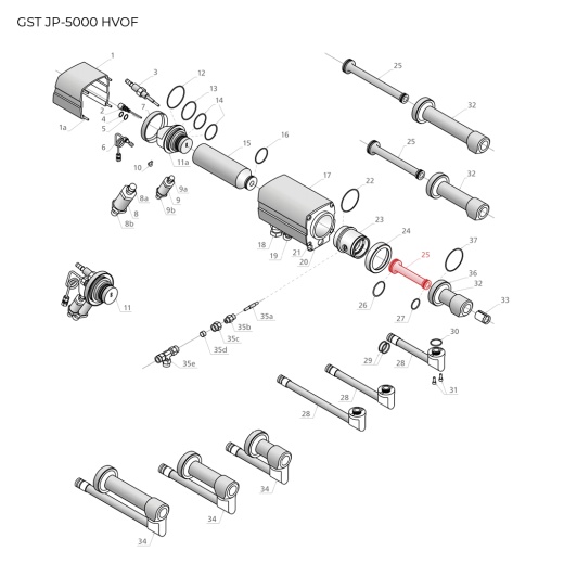 GST-201061 6" Barrel w/O-Rings