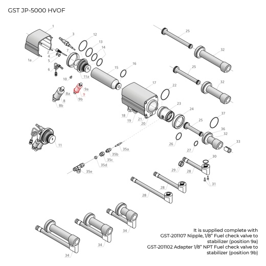 GST-201105 Fuel check valve