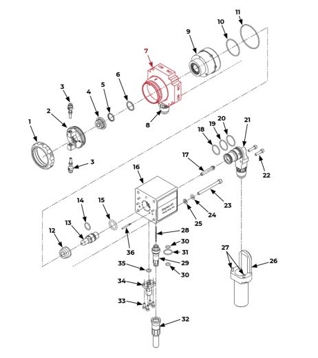 ST1079905 Front Gun Body Assembly