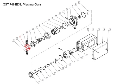 GST-100007 Injector Holder, Double, 90°/75°