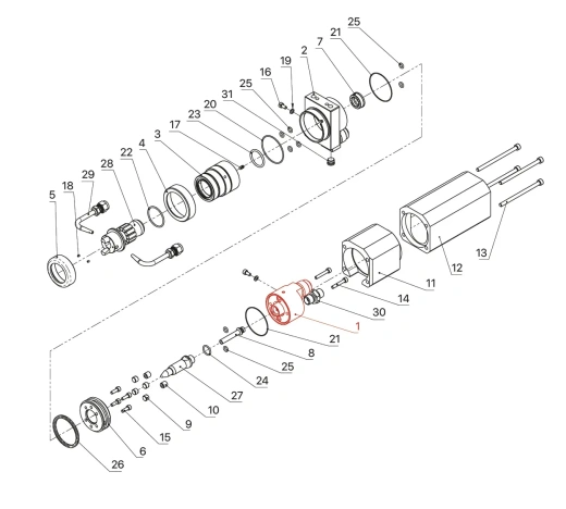 ST1069418 Rear Gun Body Assembly