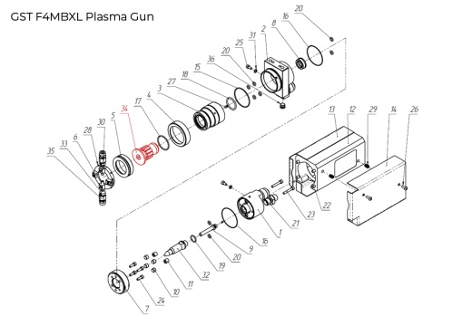GST-100047 Nozzle, 6mm